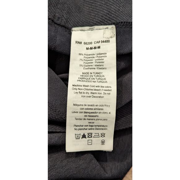 ASICS Women's SZ M Seamless Tight Dark Grey Running Lightweight Leggings D5 - Picture 2 of 6